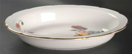 Colonial Sprays 11" Oval Vegetable Bowl