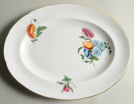 Colonial Sprays 15" Oval Serving Platter