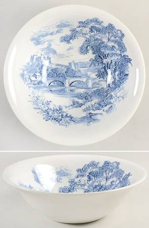 Countryside Blue 8" Round Vegetable Bowl by Wedgwood