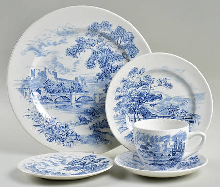 Countryside Blue 5 Piece Place Setting by Wedgwood
