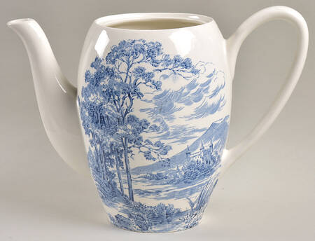 Countryside Blue Coffee Pot No Lid