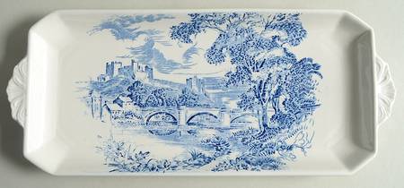 Countryside Blue Large Sandwich Tray