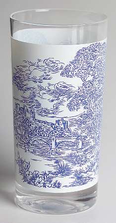 Countryside Blue Glassware Tall Tumbler by Wedgwood