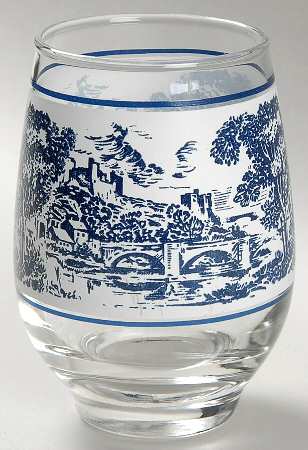 Countryside Blue 10 Oz Glassware Tumbler by Wedgwood