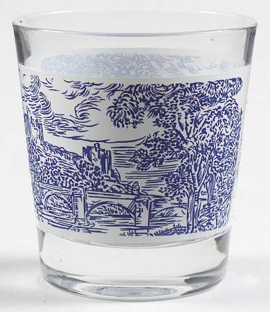 Countryside Blue 6 Oz Glassware Old Fashioned