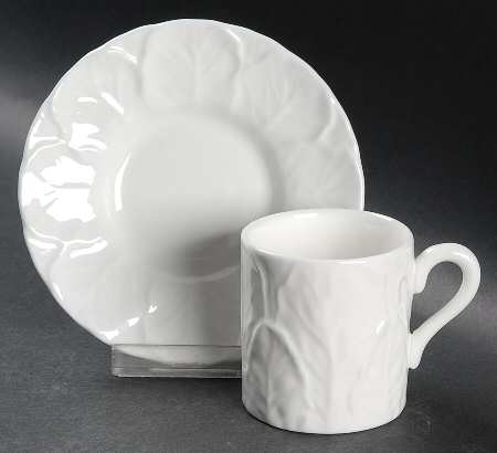Countryware Flat Demitasse Cup & Saucer Set