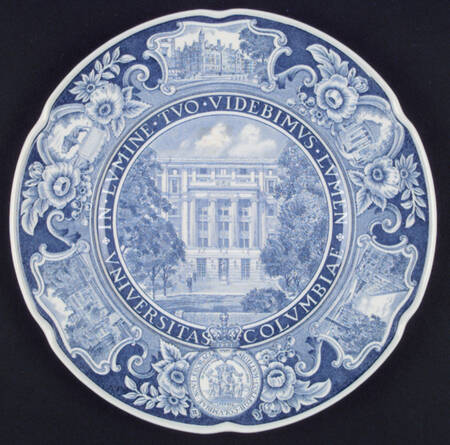 Columbia University Blue Dinner Plate