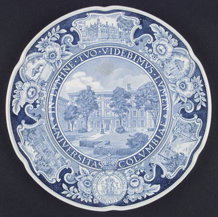 Columbia University Blue Dinner Plate