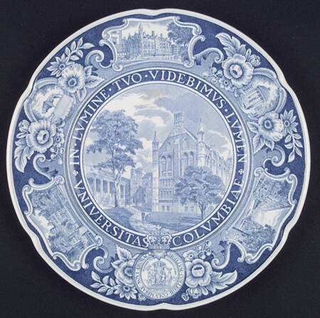 Columbia University Blue Dinner Plate
