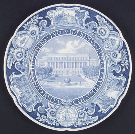 Columbia University Blue Dinner Plate