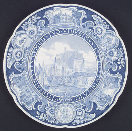 Columbia University Blue Dinner Plate