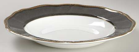 Crown Ebony Large Rim Soup Bowl