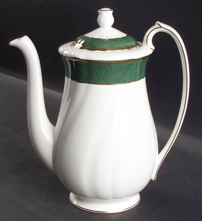 Crown Emerald Coffee Pot & Lid