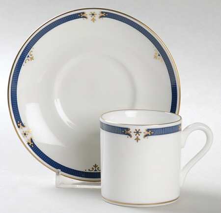 Crestwick Bond Shape Demitasse Cup and Saucer Set
