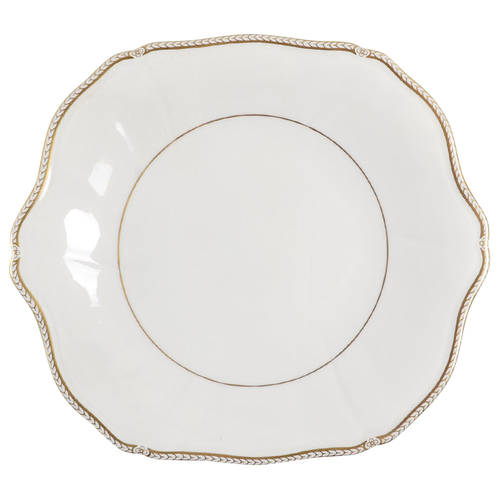Crown Gold (England) Square Handled Cake Plate