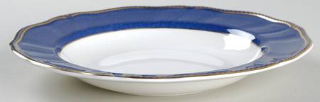 Crown Sapphire (England) Large Rim Soup Bowl
