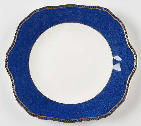 Crown Sapphire (England) Square Handled Cake Plate