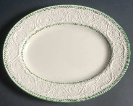 Curzon Bead 12" Oval Serving Platter