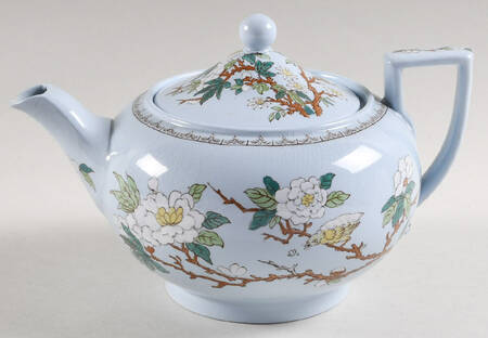 Cuckoo Blue (No Trim) Teapot & Lid