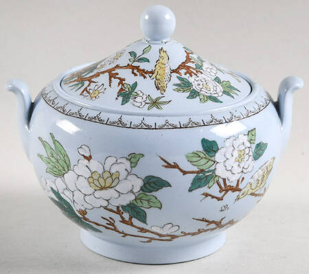 Cuckoo Blue (No Trim) Sugar Bowl & Lid