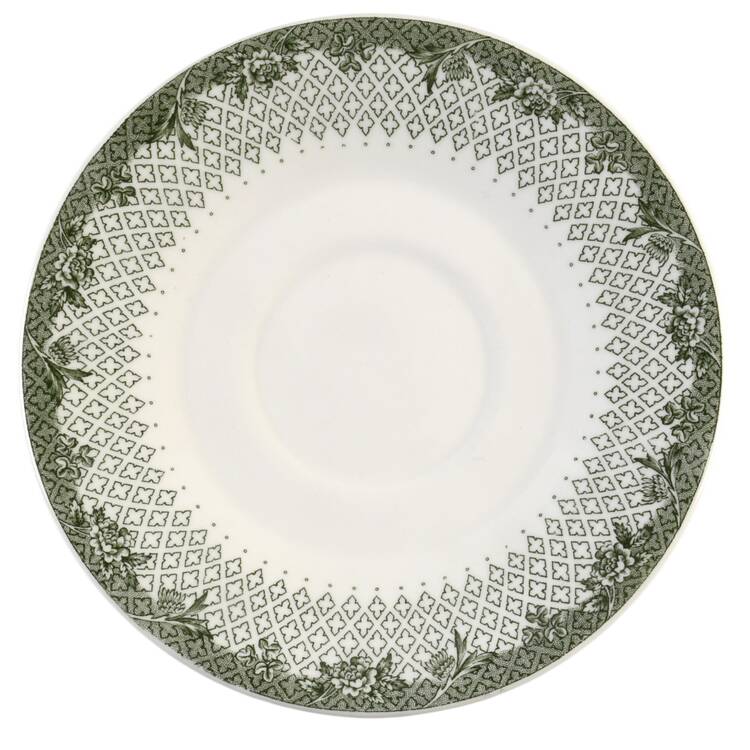 Dartmouth College Green (Gadroon Edge) Saucer