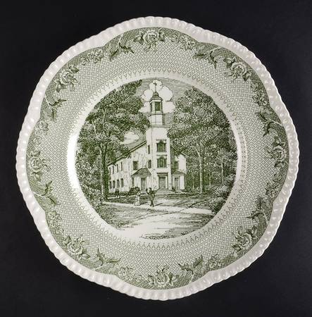 Dartmouth College Green (Gadroon Edge) Dinner Plate