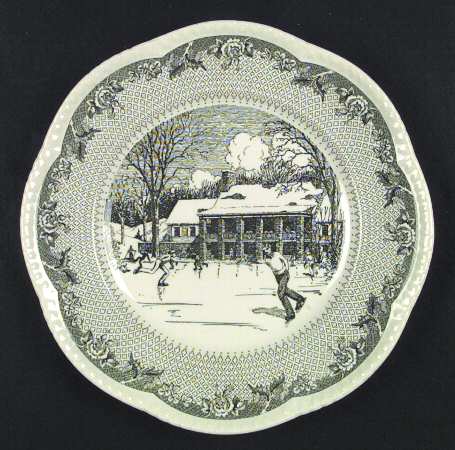 Dartmouth College Green (Gadroon Edge) Dinner Plate