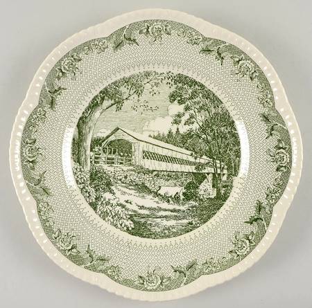 Dartmouth College Green (Gadroon Edge) Dinner Plate