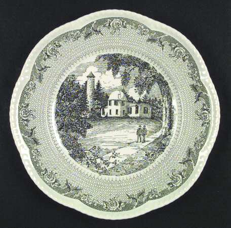 Dartmouth College Green (Gadroon Edge) Dinner Plate