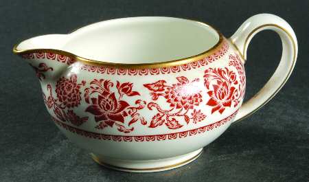 Damask Red 146 Shape Creamer