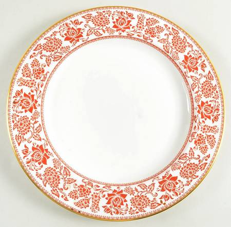 Damask Red 13" Chop Plate (Round Platter)