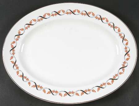 Dartmouth (Ribbon on Rim) 15" Oval Serving Platter by Wedgwood