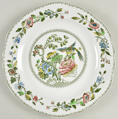 Davenport Green Multicolor 12" Chop Plate (Round Platter)