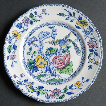 Davenport Blue Multicolor Bread & Butter Plate