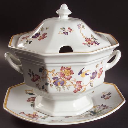 Devon Rose Tureen & Lid w/Underplate