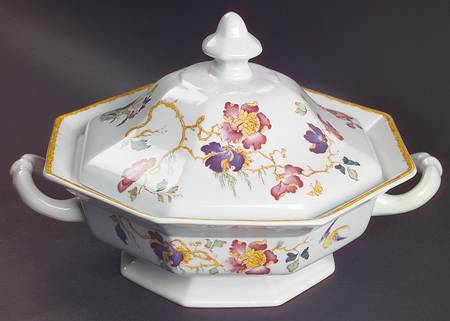 Devon Rose Octagonal Covered Vegetable