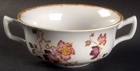 Devon Rose Flat Cream Soup Bowl