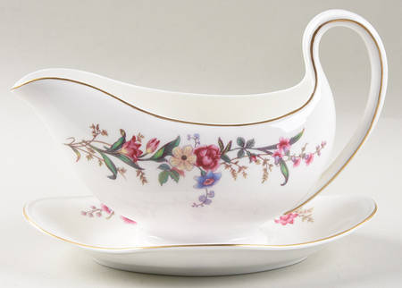 Devon Sprays Gravy Boat with Attached Underplate