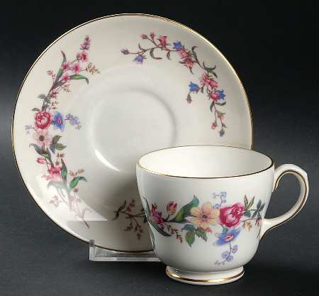 Devon Sprays Footed Cup & Saucer Set