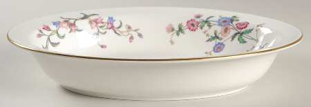 Devon Sprays 10" Oval Vegetable Bowl