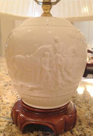 Devonshire (Off White) 18" Electric Lamp & Shade