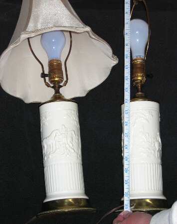 Devonshire (Off White) 23" Electric Lamp & Shade
