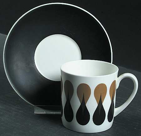 Diablo Flat Cup & Saucer Set