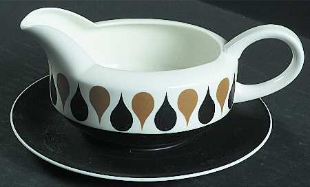 Diablo Gravy Boat with Attached Underplate