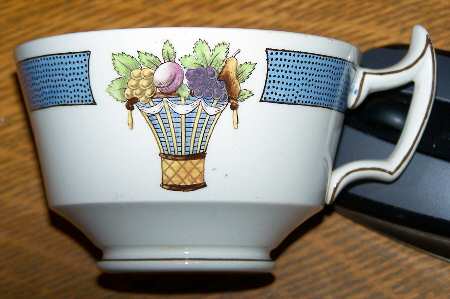 Directoire (Blue Band, Smooth) Footed Cup