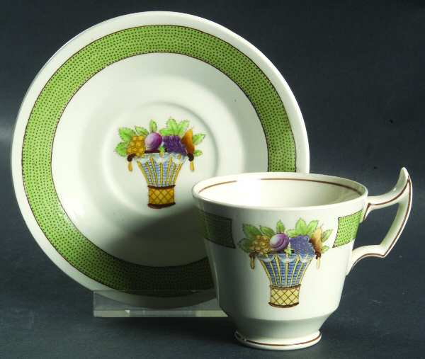 Directoire (Green Band, Smooth) by Wedgwood