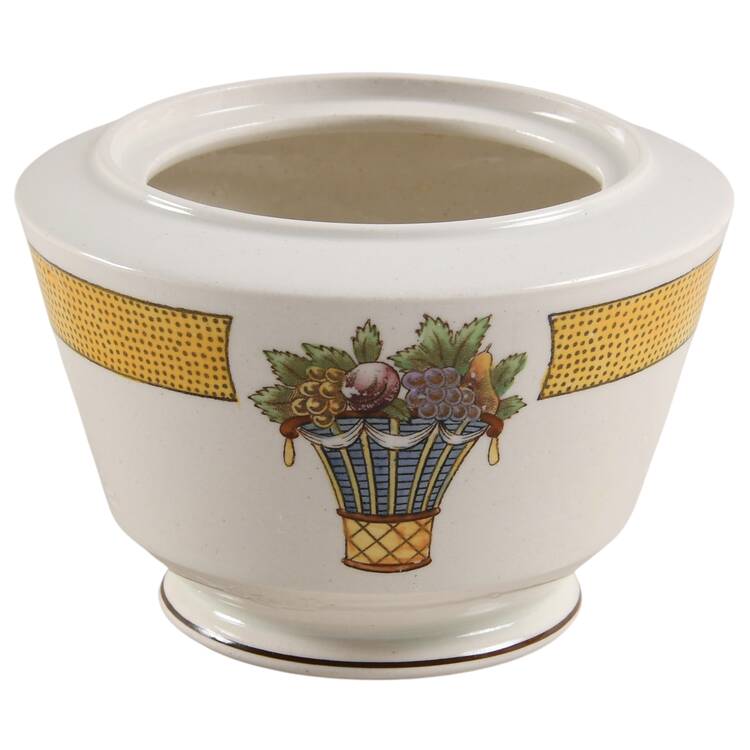 Directoire (Yellow Band, Smooth) Sugar Bowl No Lid