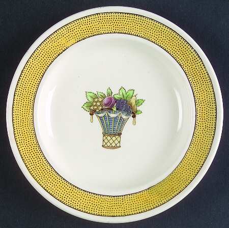 Directoire (Yellow Band, Smooth) Small Bread & Butter Plate