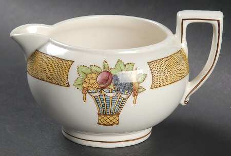 Directoire (Yellow Band, Smooth) Mini Creamer