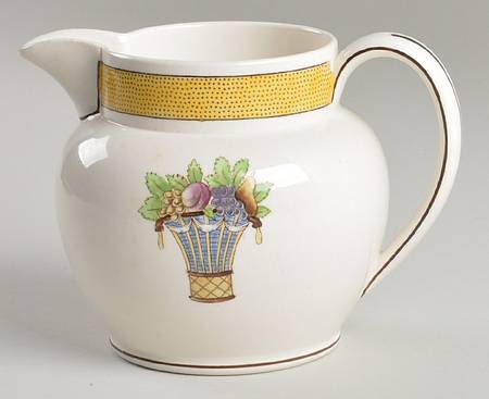 Directoire (Yellow Band, Smooth) 12 Oz Pitcher